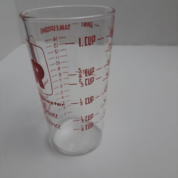 Vintage Advertising Measuring Glass Lincoln Rochester Bank Collectible Promo - Picture 6 of 13